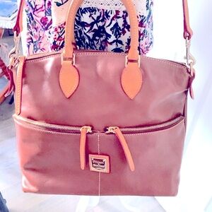 Dooney Dillen Double Pocket Florentine Satchel